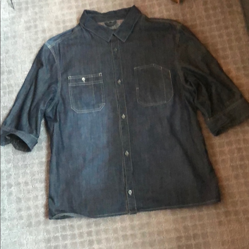 denim button down shirt by Rogue State